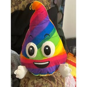 Rainbow Poop Emoji Plush Toy 12in (2017 Classic Toy Co.)